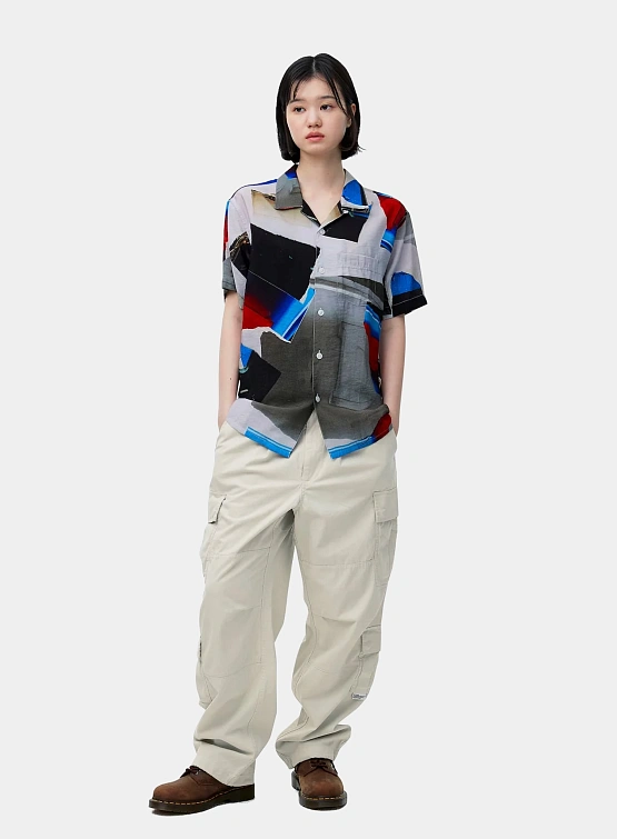 Рубашка thisisneverthat Torn Rayon S/S Shirt Multi