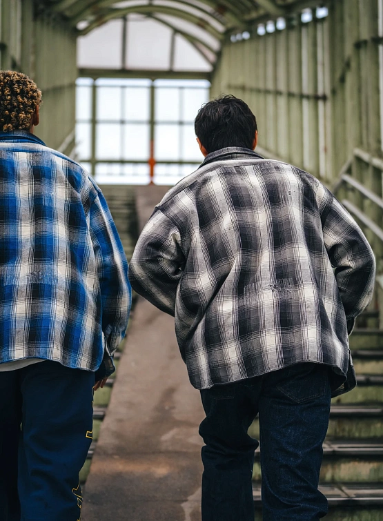 Рубашка SAINT MXXXXXX Flannel Shirt Check Black