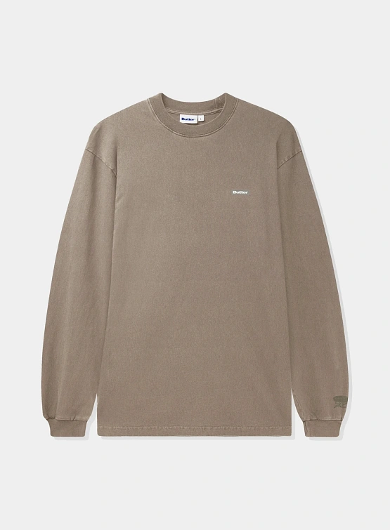 Лонгслив Butter Goods Basic L/S Tee Washed Tan