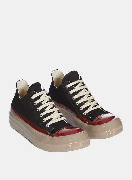 Кеды RICK OWENS DRKSHDW Concordians Low Dirty Pearl/Red/Light Beige