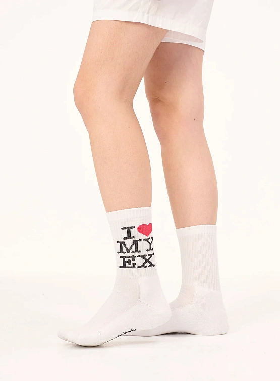 Носки Carne Bollente Ex Marks the Spot Off White