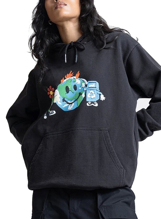Худи MARKET Smiley Studios Hoodie Washed Black