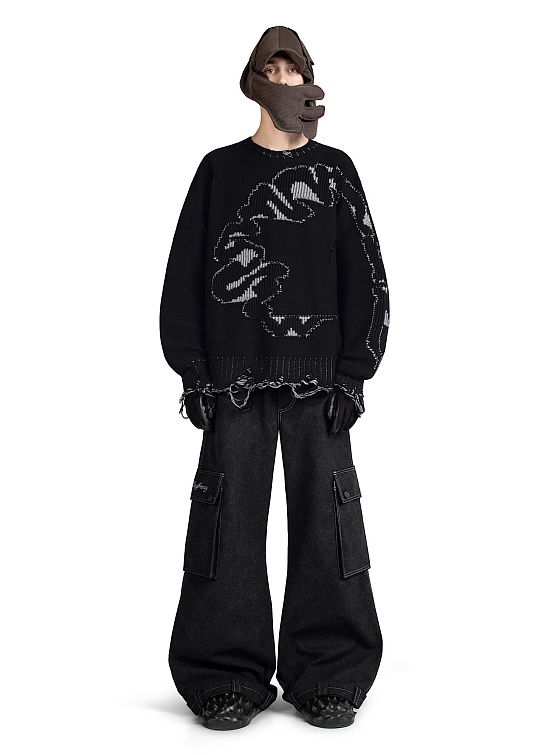 Свитер MADFRENZY Grunge Cortex Black