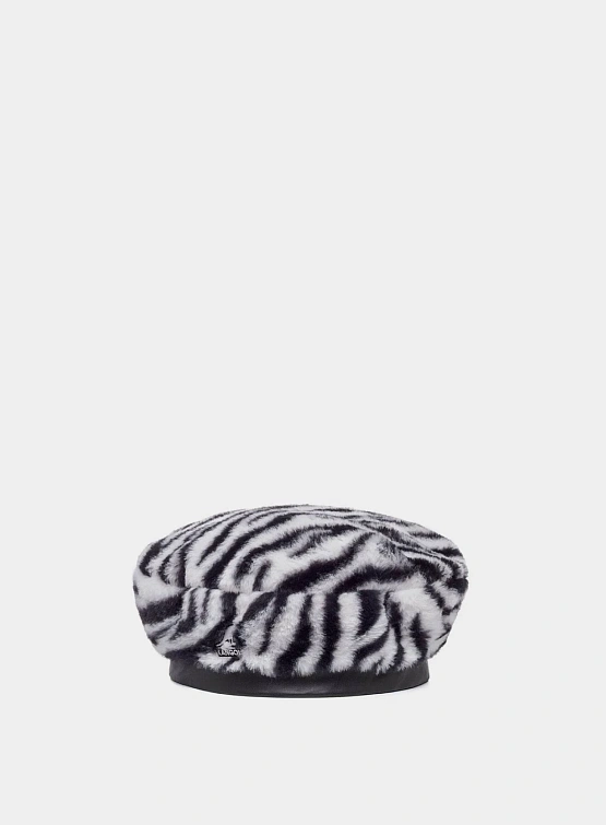 Берет Kangol Faux Fur Beret White Zebra