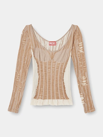Женский лонгслив Diesel M-Calai Maglia Ivory Cream