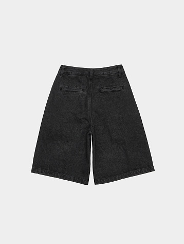 Женские шорты AMOMENTO Cut-Out Pocket Denim Shorts Black