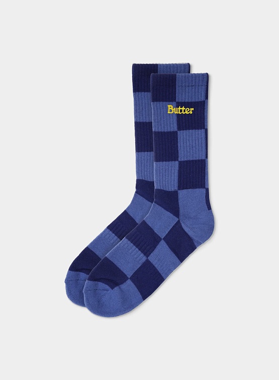 Носки Butter Goods Checkered Socks Navy