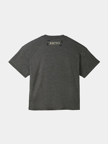 Футболка Recto Back Logo Wool Melange Grey
