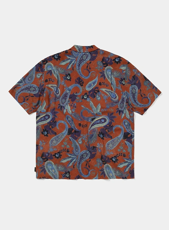 Рубашка thisisneverthat Weird Paisley S/S Shirt Red
