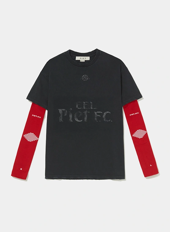 Лонгслив PIET F.C. Knitted Sleeve Vintage Black