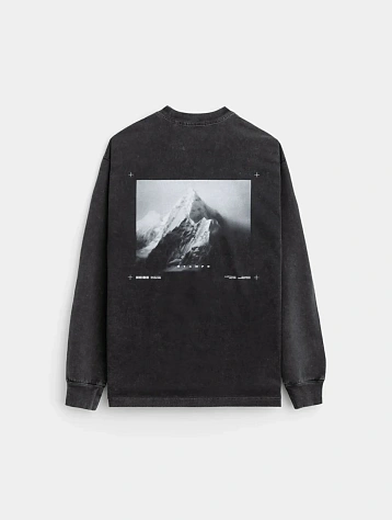 Лонгслив Stampd Mountain Peak LS Relaxed Tee Charcoal