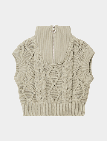 Женский жилет Han Kjøbenhavn Cable Knit Vest Cold Khaki