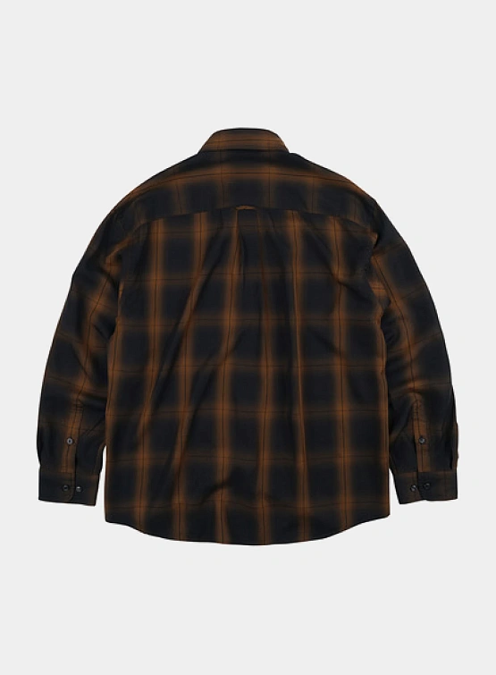 Рубашка FrizmWORKS Lyocell Check Relaxed Black