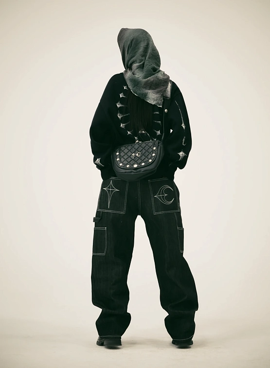 Кардиган Thug Club TC Bone Knit Black