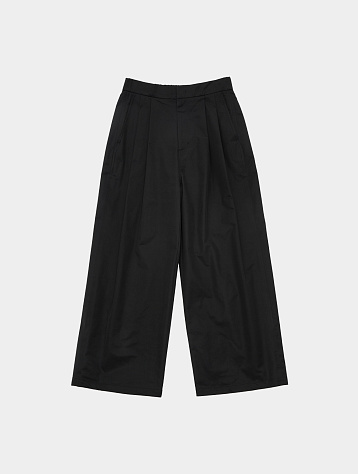 Брюки AMOMENTO Nylon Two Tuck Wide Black