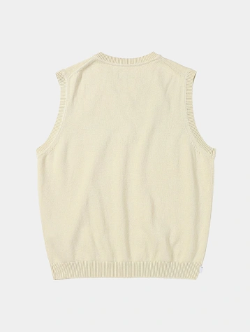 Жилет thisisneverthat Script Logo Knit Vest Ivory