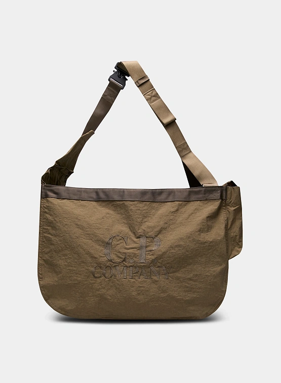 Сумка C.P. Company Plain Paper Touch Zipped Bag Ivy Green