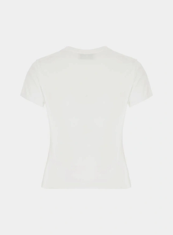 Женская Футболка Coperni Crystal Logo White