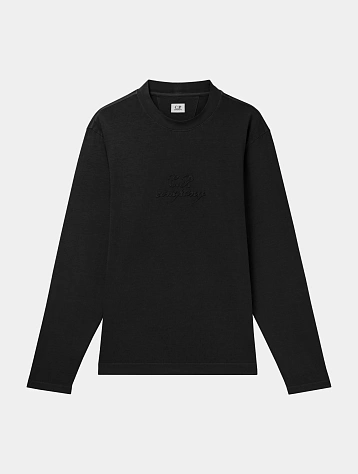 Лонгслив C.P. Company 1020 Jersey Logo Black