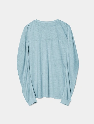 Лонгслив MAHARISHI 5245 Hemp Cross Oversized Ice Blue