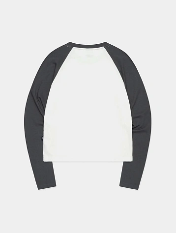 Женский лонгслив LMC Wm Gradation Lettering Raglan Long Charcoal