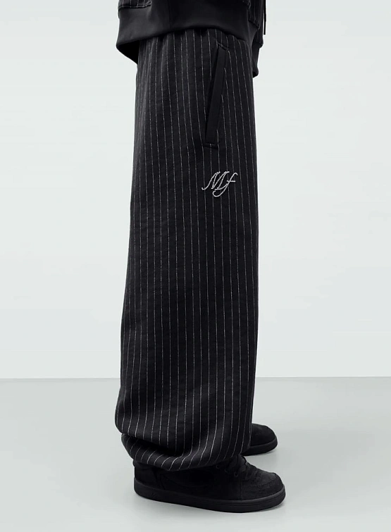 Брюки MADFRENZY Striped Stitch Black