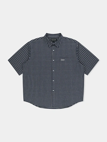 Рубашка YESEYESEE SN-Logo Short Sleeve Check Navy