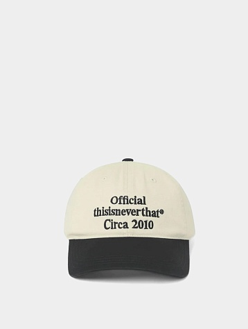 Кепка thisisneverthat Times Cap Ivory/Black