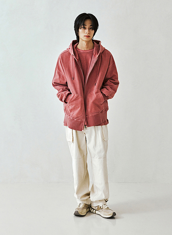 Зип-худи FrizmWORKS Og Pigment Dyeing Pink