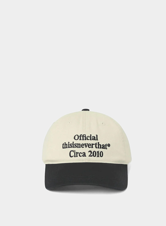 Кепка thisisneverthat Times Cap Ivory/Black