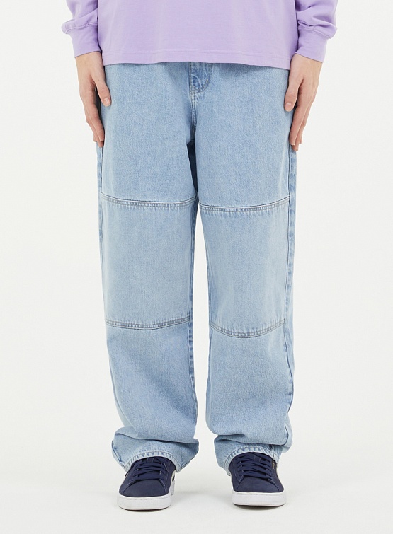 Джинсы LMC Double Knee Denim Pants Light Blue