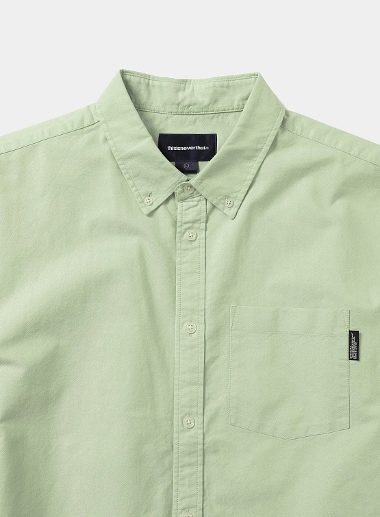 Рубашка thisisneverthat Oxford S/S Shirt Green