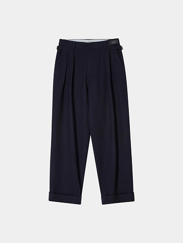 Брюки AFTER PRAY Cuff Two Tuck Wool Navy