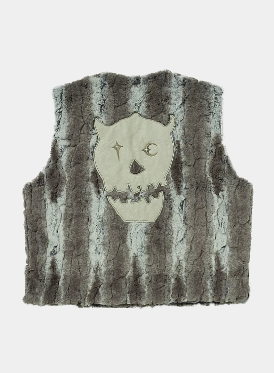 Жилет Thug Club TC Skull Fur Ivory