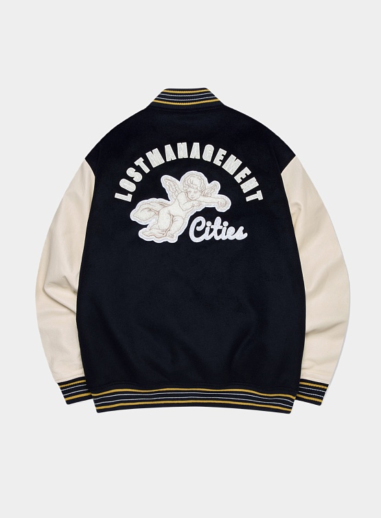 Бомбер LMC Angel Wool Varsity Jacket Navy
