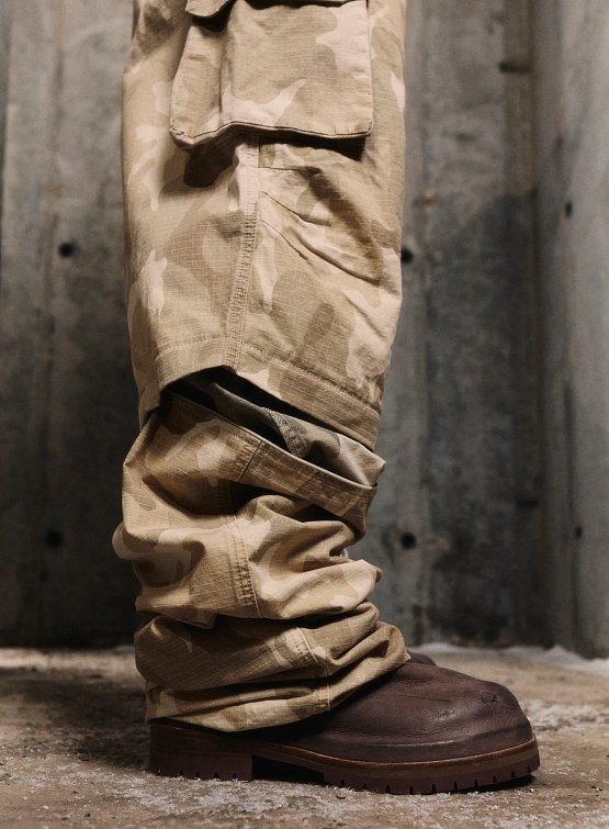 Брюки 424 Cargo Detachable Bermudas Washed Sand Camo Stone