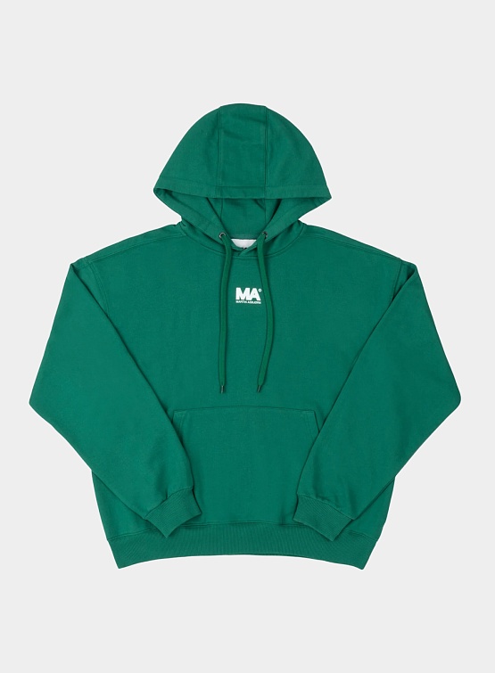 Martin Asbjorn Cropped Hoodie Evergreen