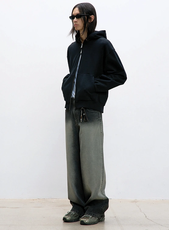 Джинсы COOR Stone Brushed Semi Wide Washed Charcoal