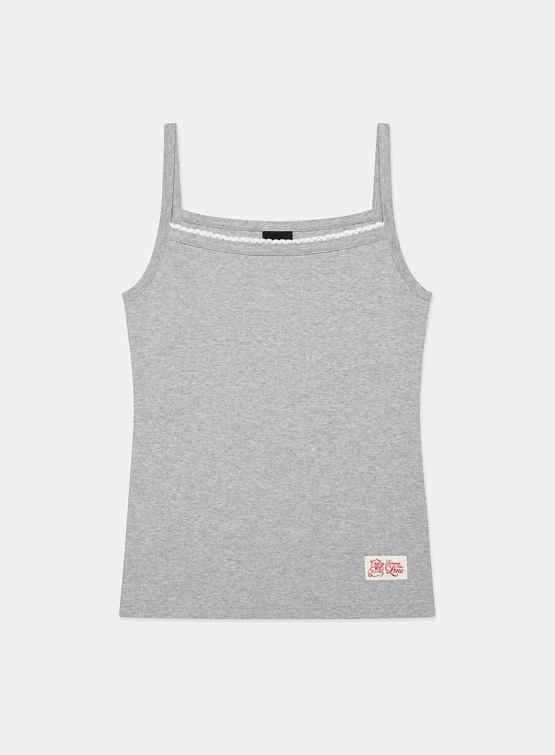 Женская майка LMC WM Lace Basic Sleeveless Top Heather Grey