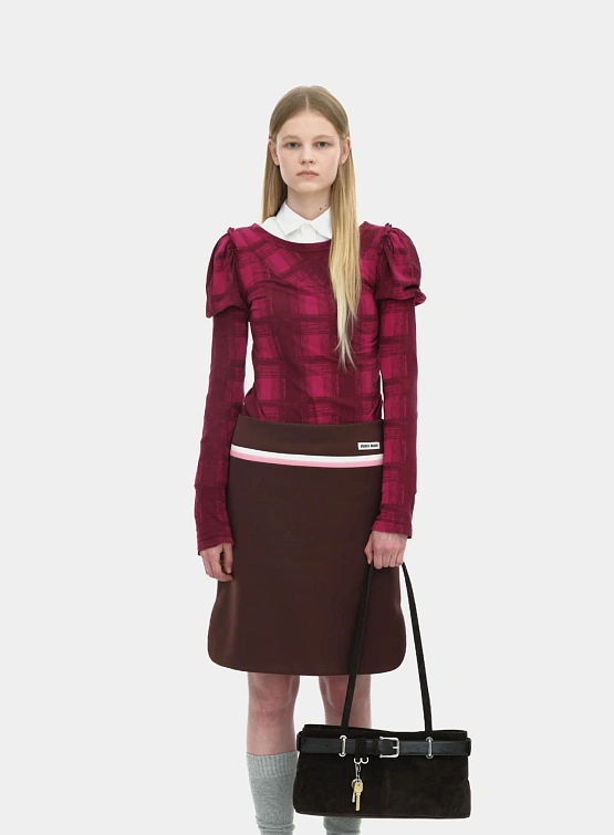 Сумка OSOI Shoulder Brocle Suede Mocha Combi