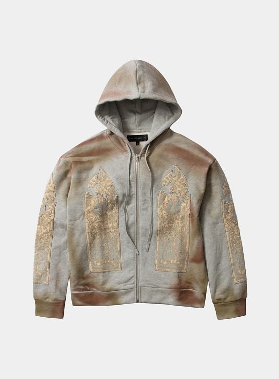 Зип-худи WHO DECIDES WAR Signature Mechanic Vintage Grey