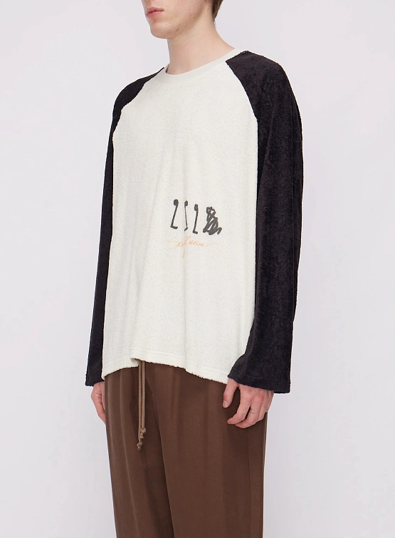 Лонгслив Song for the Mute''25.2 Sunflower'' Towel Raglan White