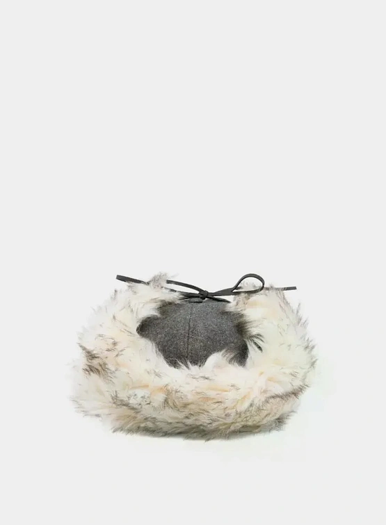 Кепка OPEN YY Faux Fur Earflap Grey
