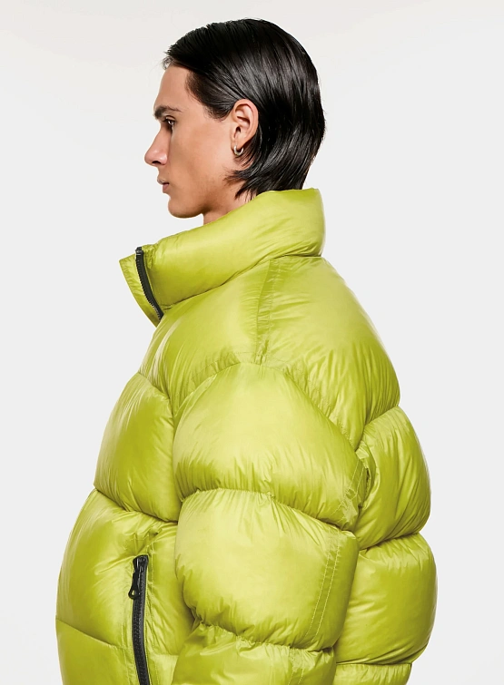 Пуховик MKI MIYUKI ZOKU Translucent Funnel Neck Bubble Chartreuse