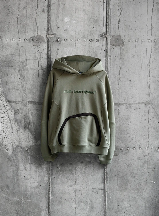 Худи SAN SAN GEAR Nylon Pocket Hoodie Green