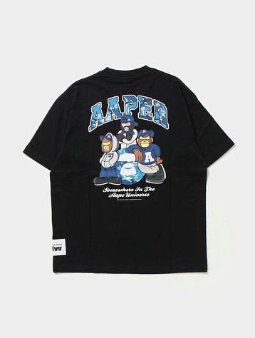 Футболка AAPE Aaper Graphic Cotton Black