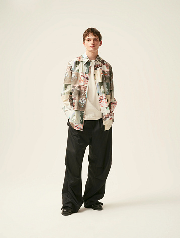 Рубашка Bluemarble Oversized Poplin Shirt With ''Space Memory"