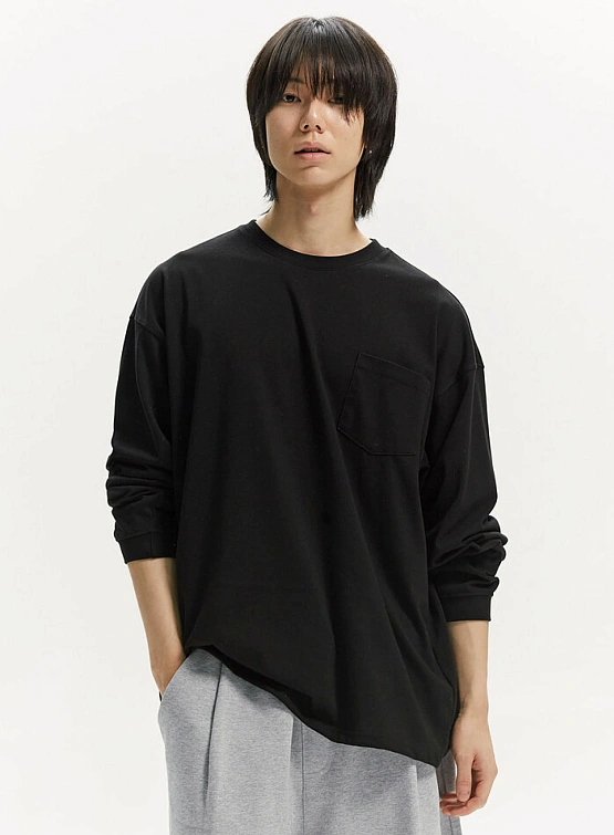 Лонгслив FrizmWORKS Oversized Pocket Tee Black