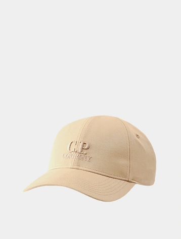 Кепка C.P. Company Gabardine Logo Cap Vintage Khaki