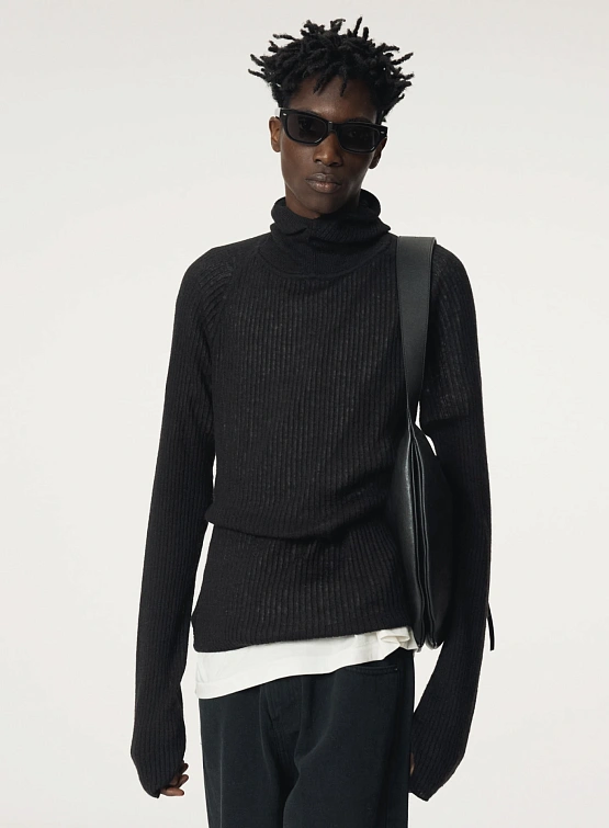 Сумка Recto Leather Hobo Black